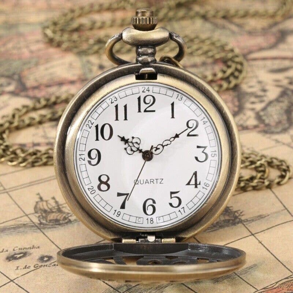 Modern Numerals Pocket Watch NEW Fun Design Unique Gift Fun - Picture 2 of 4